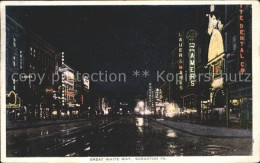 11693887 Scranton Pennsylvania Great White Way At Night Scranton Pennsylvania - Andere & Zonder Classificatie