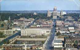 11693865 Des_Moines_Iowa Equitable Tower And State Capitol Aerial View - Sonstige & Ohne Zuordnung