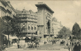 CPA Paris X, Boulevard Et Porte St. Denis - Sonstige & Ohne Zuordnung