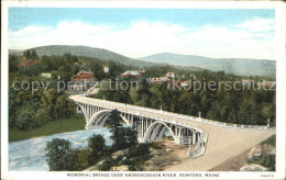 11693854 Rumford_Maine Memorial Bridge Over Androscoggin River - Sonstige & Ohne Zuordnung