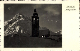 CPA Lech Am Arlberg Vorarlberg, Kirche Bei Nacht, Winter - Sonstige & Ohne Zuordnung