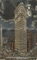 11693758 New_York_City Flat Iron Building Broadway 5th Avenue By Night Moonlight - Other & Unclassified