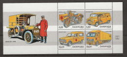 2002 MNH Denmark, Booklet Pane - Blocks & Sheetlets
