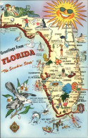 11693144 Florida_US-State Sushine State Landkarte - Andere & Zonder Classificatie