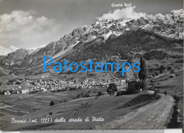 228233 ITALY BORMIO VIEW PANORAMA CIRCULATED TO ARGENTINA  POSTAL POSTCARD - Other & Unclassified