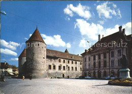 11692218 Yverdon VD Chateau Hotel De Ville Et Monument Pestalozzi  - Andere & Zonder Classificatie