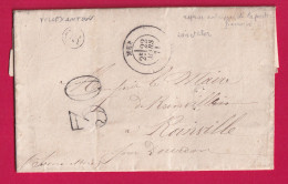 CAD TYPE 17 MER LOIR ET CHER 22 MARS 1871 OR VILLEXANTON POUR RAINVILLE SEINE ET MARNE REPRISE DU COURRIER LETTRE - 1849-1876: Période Classique