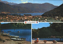 11692194 Caslano Panorama Bootsliegeplatz Caslano - Autres & Non Classés