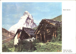 11692190 Zermatt VS Mont Cervin Carte D Artiste  - Otros & Sin Clasificación