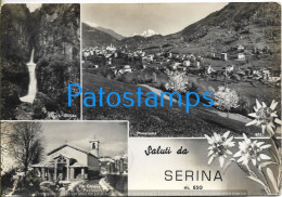 228235 ITALY SERNIA MULTI VIEW CIRCULATED TO ARGENTINA  POSTAL POSTCARD - Other & Unclassified