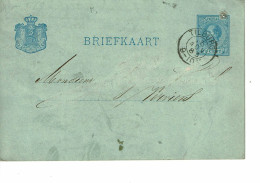 HOLLANDE  ENTIER POSTAL 5 Cent - Cartas & Documentos