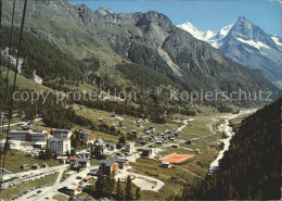 11692102 Zinal Rhone Station De Zinal Auf Fond Le Zinalhorn Le Besso Zinal - Otros & Sin Clasificación