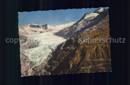 11692101 Rhonegletscher Glacier Du Rhone Mit Furkastrasse Und Galenstock Rhone R - Otros & Sin Clasificación