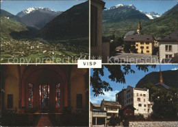 11692100 Visp Totalansicht Kirche Inneres Ortsblick Visp - Autres & Non Classés