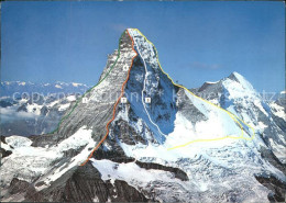 11692072 Zermatt VS Matterhorn Furgg Grat Hoernligrat Nordwand Zmuttgrat Hoernli - Autres & Non Classés