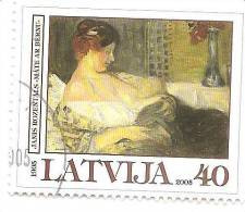 (!) 2005 Lettonie - Letland - Latvia - Janis Rozentals Painting - Women With Children 2005 Used (0) - Lettonie
