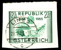 ÖSTERREICH 1955 Nr 1016 Gestempelt Briefstück Zentrisch X336A8E - Usados