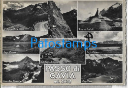 228237 ITALY PASSO DI GAVIA MULTI VIEW CIRCULATED TO ARGENTINA POSTAL POSTCARD - Other & Unclassified