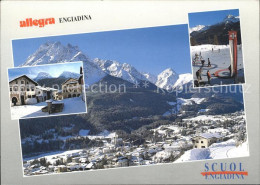 11692043 Scuol Dorfplatz Mit Museum Engiadina Bassa Kunsteisbahn True Scuol - Autres & Non Classés