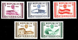 ÖSTERREICH 1955 Nr 1012-1016 Postfrisch S87073A - Ungebraucht