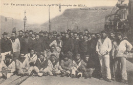 FR3123  --  UN GROUPE DE SURVIVANTS DE LA CATASTROPHE DU IENA   --  12. 3. 1907  --  ZUG UNGLUCK - Otros & Sin Clasificación