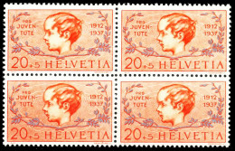 SCHWEIZ PRO JUVENTUTE Nr 316 Postfrisch VIERERBLOCK X54BC36 - Unused Stamps