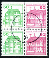 BERLIN ZUSAMMENDRUCK Nr W77 Und W78 Zentrisch Gestempelt VIERERB X5EF3D2 - Zusammendrucke