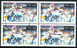 BERLIN 1990 Nr 865 Zentrisch Gestempelt VIERERBLOCK X629F36 - Used Stamps