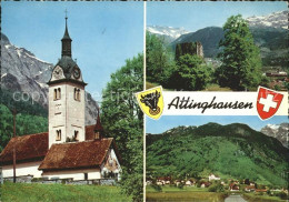 11691961 Attinghausen Kirche Felsen Ortsansicht Attinghausen - Other & Unclassified