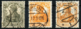 D-REICH K A Nr 98-100 Zentrisch Gestempelt X687156 - Used Stamps