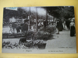 49 5960 CPA 1905 - 49 ANGERS - LE MARCHE AUX FLEURS - ANIMATION - Angers