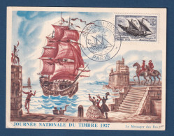 France - FDC - Premier Jour - Carte Maximum - Journée Du Timbre - 1957 - 1950-1959