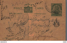 India Postal Stationery Patiala State 9p Sujangarh Cds - Patiala