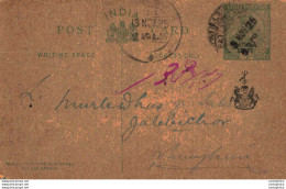 India Postal Stationery Patiala State 1/2 A To Jhunjhunu - Patiala