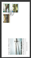 Falkland Islands 2000 Bridges Set Of 3 On Illustrated FDC Official Unaddressed - Islas Malvinas