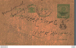 India Postal Stationery Patiala State 1/2 A Sujangarh Cds - Patiala