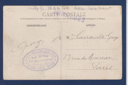 CPA Sur La Carte Postale Cachet CPC Circulée Dos Santos Dumont - Publicité