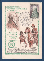 France - FDC - Premier Jour - Carte Maximum - Journée Du Timbre - 1954 - 1950-1959