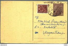 India Postal Stationery Ashoka 6p To Balotra Ram Das Ram Niwas Meerut - Postcards