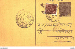 India Postal Stationery Ashoka 6p Balotra Barmer Cds - Postcards