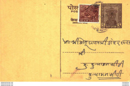 India Postal Stationery Ashoka 6p - Postcards