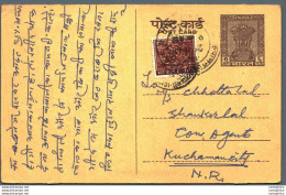 India Postal Stationery Ashoka 6p To Kuchaman Sada Sukh Rai Muni Lal Jain Amblaa City - Postcards