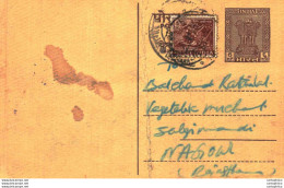 India Postal Stationery Ashoka 6p Rewa Chand Raghu Mal Jaipur - Postcards