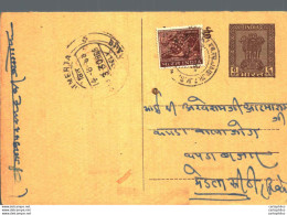 India Postal Stationery Ashoka 6p - Postcards