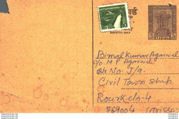 India Postal Stationery Ashoka 6p - Postcards