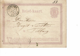 HOLLANDE  BRIEF-KAART   2 1/2 CENT - Lettres & Documents