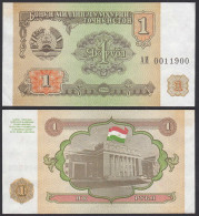Tadschikistan - Tajikistan 1 Rubel 1994 Pick 1a AUNC (1-)   (31511 - Sonstige – Asien