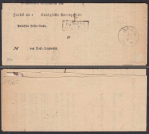 KARSZYN R2 - POST-Insinuations-Document 1866 Zustellungsurkunde    (31765 - Autres & Non Classés