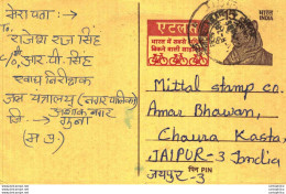 India Postal Stationery Tiger 15 Bike Cycle To Jaipur - Postkaarten