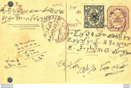 '"''India Postal Stationery Arms 4p Arms Nizam''''s Dominions''"' - Postcards